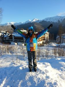 Mountain view at the Rosa Khutor Extreme Park