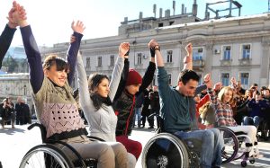 Street flashmob during "Yes We Can!" project by Rati Papunashvili '11