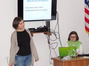 Nune  Harutyunyan - Presenters doing an ice breaker, Gyumri Session, 20 Nov, Nune Harutyunyan