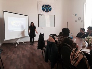 AZERBAIJAN GANDJA Maryam Mehtiyeva FLEX'15 during the CV writing and Interview Skills training