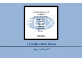 FLEX Appreciation Day- September 27
