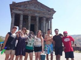 Vardavar Celebration in Garni, Armenia