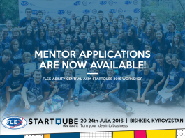 Call for Mentors: Central Asia FLEX-Ability StartQube Workshop 2016
