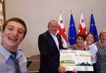 Georgian President Honors FLEX Alumnus for Promoting Active Citizenship