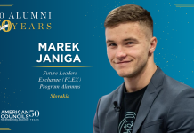 American Councils Highlights Marek Janiga ’22