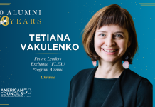 American Councils Highlights Tetiana Vakulenko ’02