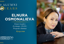 American Councils Highlights Elnura Osmonalieva ’99